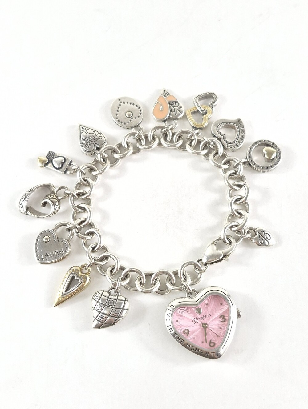 Brighton Power Of Pink Charm Bracelet Watch